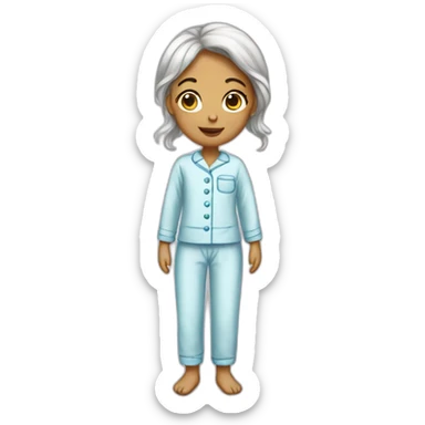 pyjama fille sticker