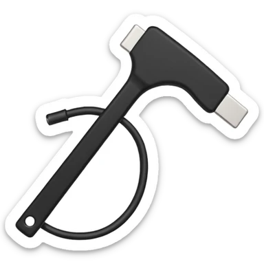 Cable tie nylon sticker