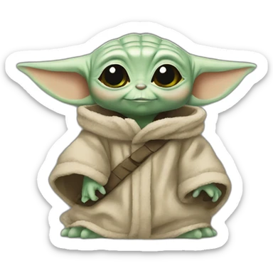 Baby yoda grogu sticker