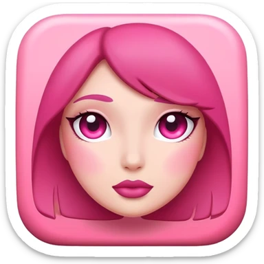 Dark Pink blush sticker