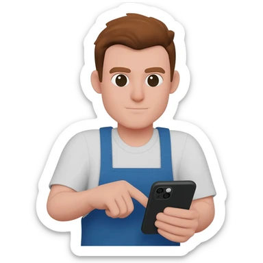 a amercan man scrolling a reel on instagram sticker