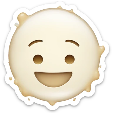 Classic Smile face with milk stains sticker