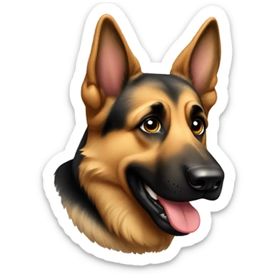 german shepherd dog sticker