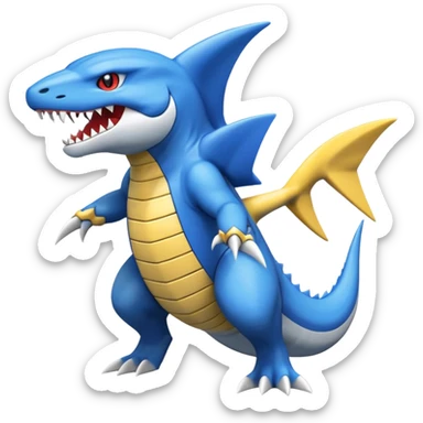 Veemon-Sharpedo-Garchomp-Ampharos-fusion sticker