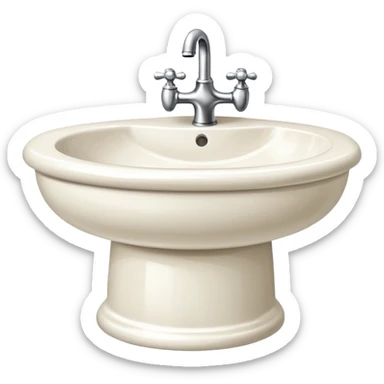 retro wash basin
 sticker
