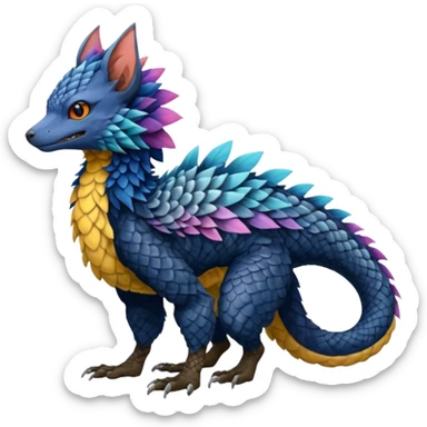 Trico-Fionbri-Vernid-Nargacuga-fusion, full body sticker
