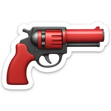 Red Money gun sticker