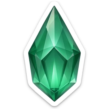 Emerald shard sticker