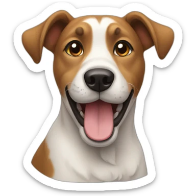 dog happy sticker