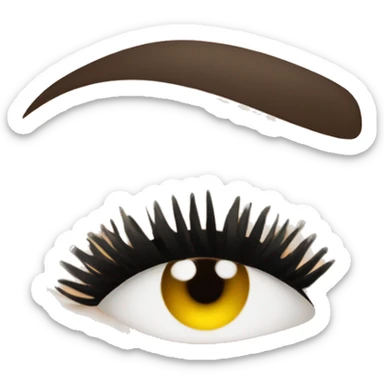 Eyelash extensions  sticker