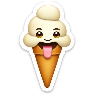 Icecream with beer sticker