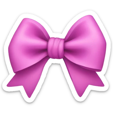 Cute bow sticker