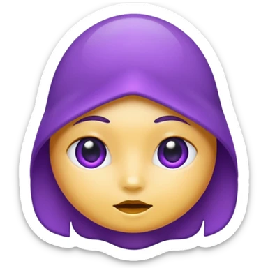Monjita morado sticker