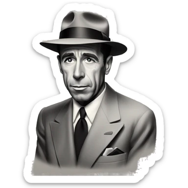 Humphrey Bogart Casa la ca sticker
