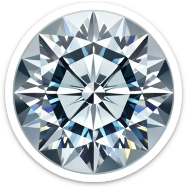 White diamond sticker