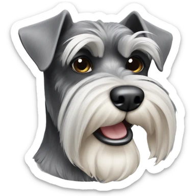 Schnauzer dog sticker