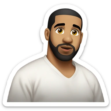 Pregnant drake rapper sticker