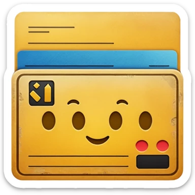 Library card
 sticker