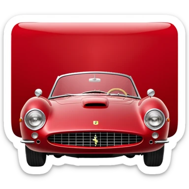 sparkling 1957 Ferrari 335 S Spider Scaglietti sticker