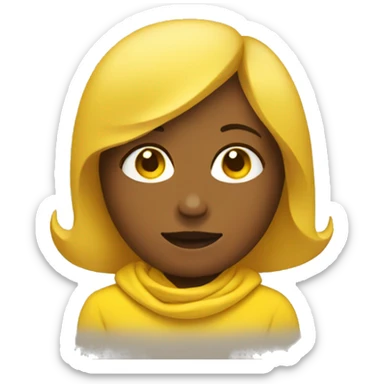 yellow woman relax sticker
