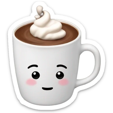 Hot chocolate sticker