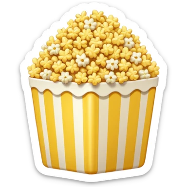 One popcorn  sticker