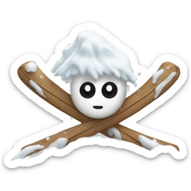 Schleife mit Schnee  sticker