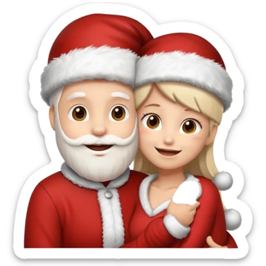 date night christmas sticker