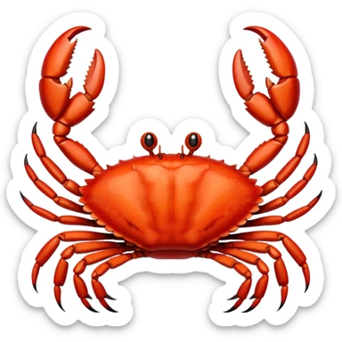 Cooked crab sticker