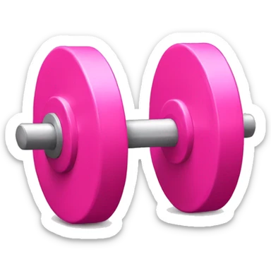 Pink weights sticker