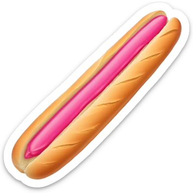 preppy and pink baguette sticker