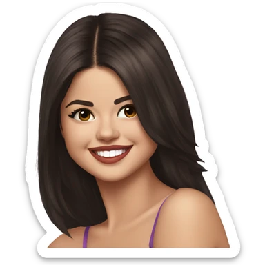 selena gomez Happy sticker
