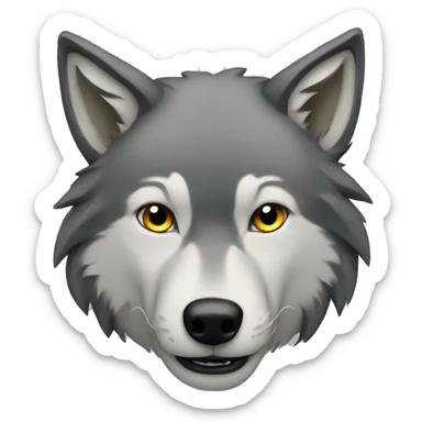 wolf sticker