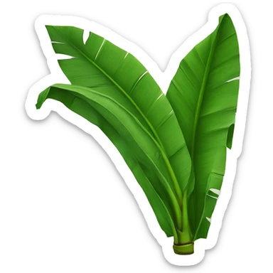 A single banana leaf sticker