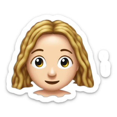 Victoria Coren-Mitchell in a bath of baked beans sticker