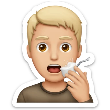 Frothing at the mouth sticker