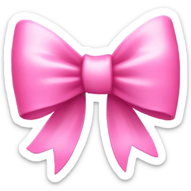 Bow pink sticker