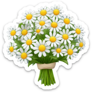 Pretty Bouquet of camomiles sticker