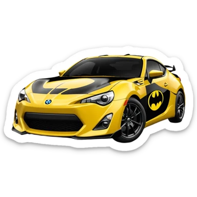 Batman and 60’s Batgirl themed Scion FR-S  sticker
