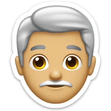 Hombre calvo con barba y mujer con cabello largo sticker