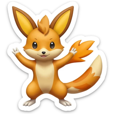 Buizel-Victini-Floatzel-Dedenne-fusion sticker