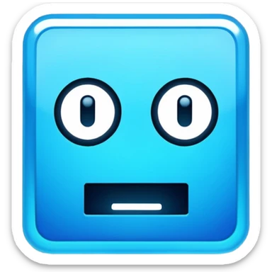 geometery dash square sticker