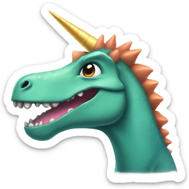 Dinosaur unicorn  sticker