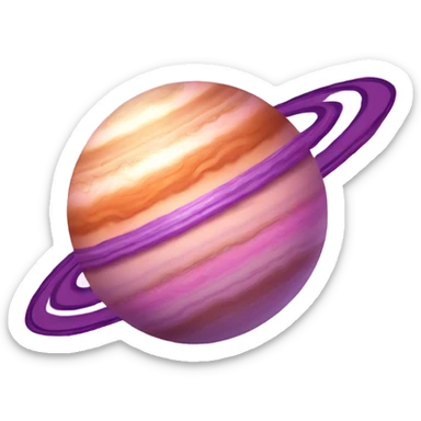 Jupiter but pink and pourple sticker