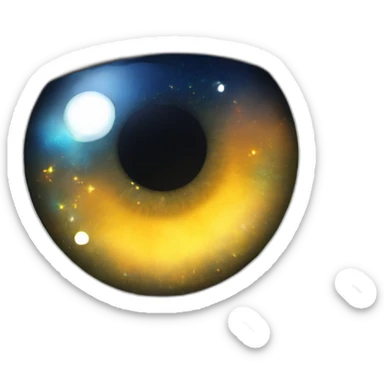 Galaxy eyes sticker