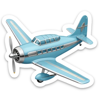 Plane with swooning ladies sticker