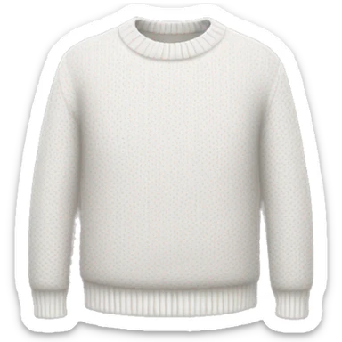 White sweater sticker