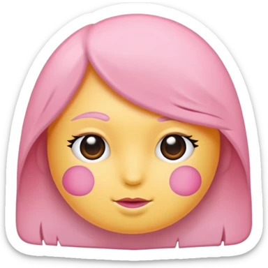 Soft pembe tarzında pembe pastel renginde ifadeler sticker