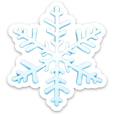 snowflake sticker