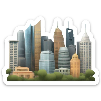 Skyline sticker